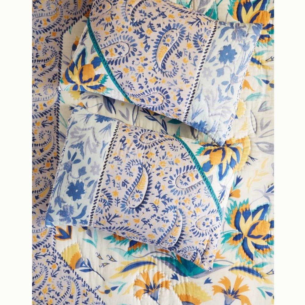Anthropologie paisley twin comforter and shams - Picture 2 of 2